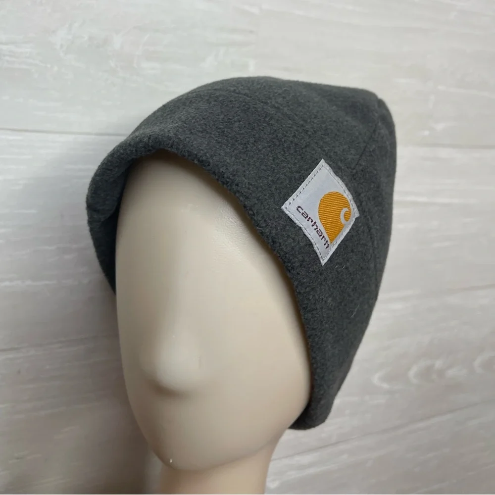 Carharrt dark grey beanie hat - Picture 4 of 6
